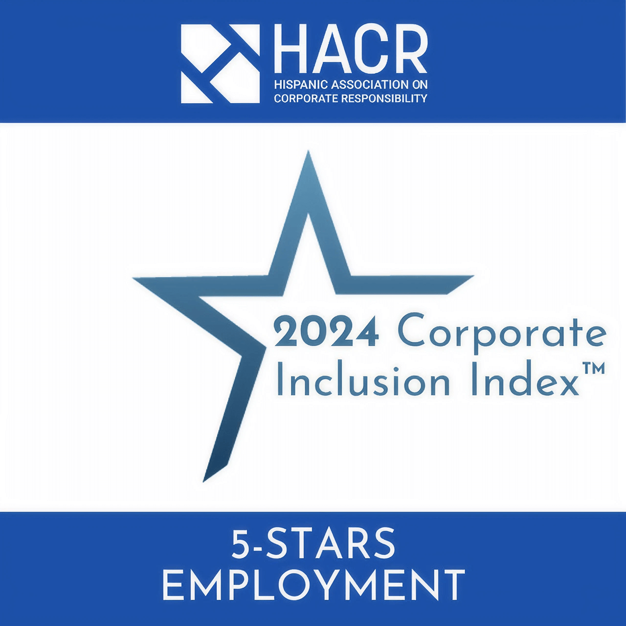 Corporate inclusion index award graphic
