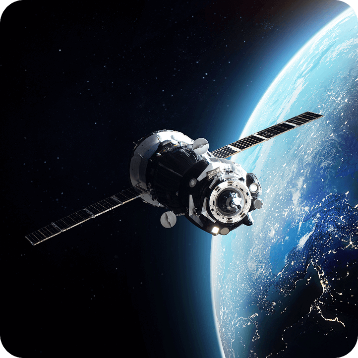 Satellite in space
