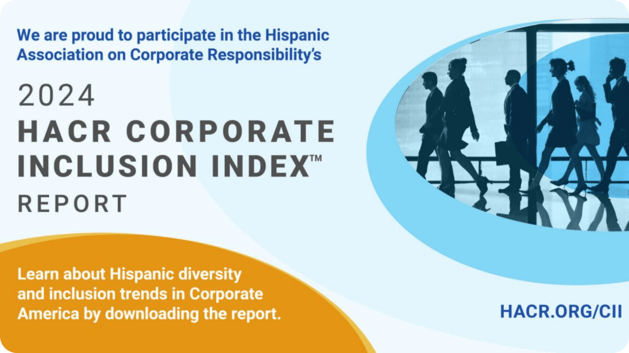 Infographic for 2024 HACR Corporate Inclusion Index
