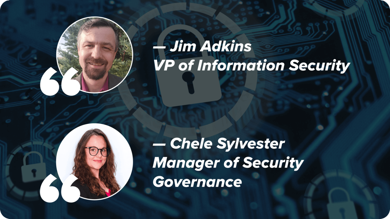 Collage of two quotes and headshots of authors