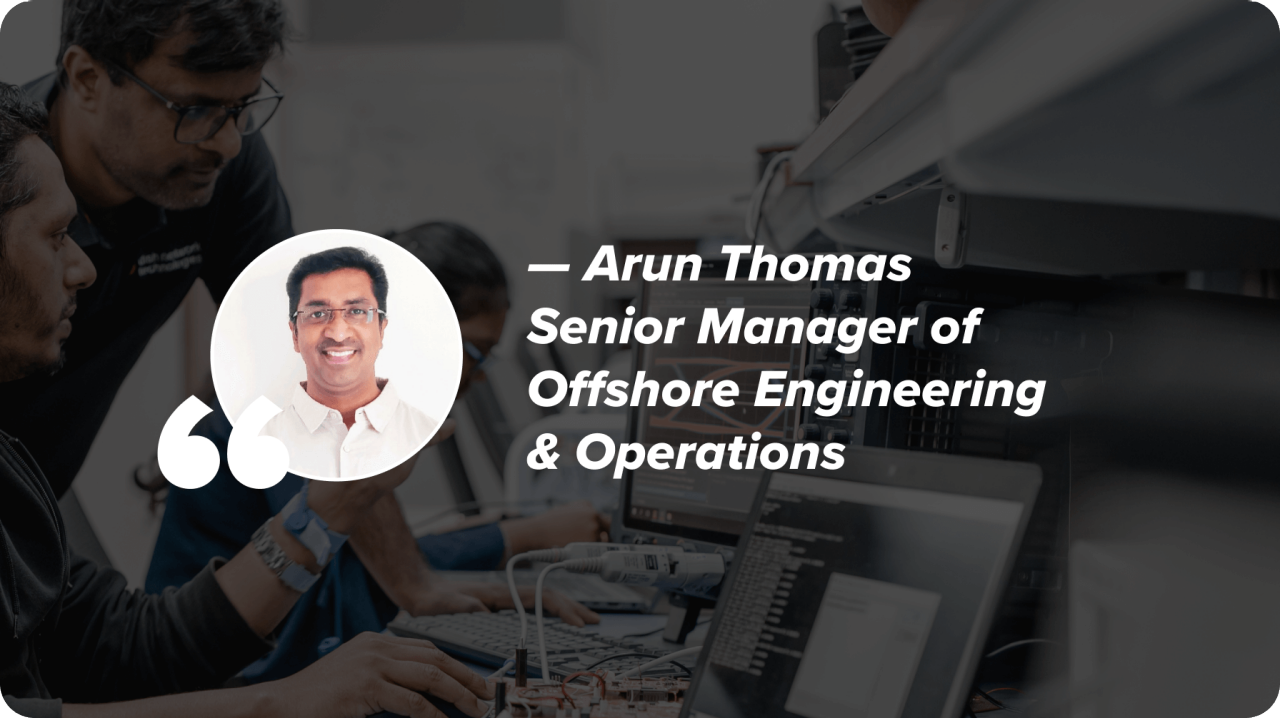 Mockup of headshot and pull quote from the author