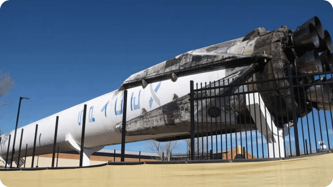 Falcon 9 rocket booster