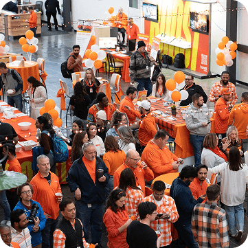 Boost mobile team enjoying a get together