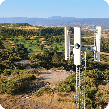 O-RAN tower from afar